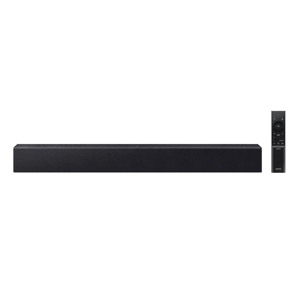 Soundbar Samsung Hw-b400f, Com 2.0 Canais, Bluetooth, Subwoofer Integrado E HDMI Arc Preto Titânio Soundbar Samsung Hw-b400f, Com 2.0 Canais, Bluetooth, Subwoofer Integrado E HDMI Arc Preto Titânio