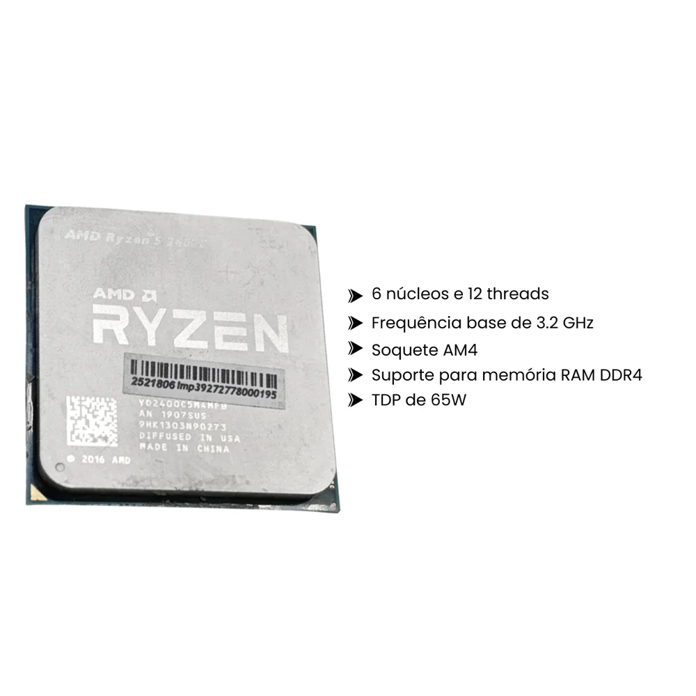 Processador Ryzen 5 1600 32GHZ Bluecase 1743SUS