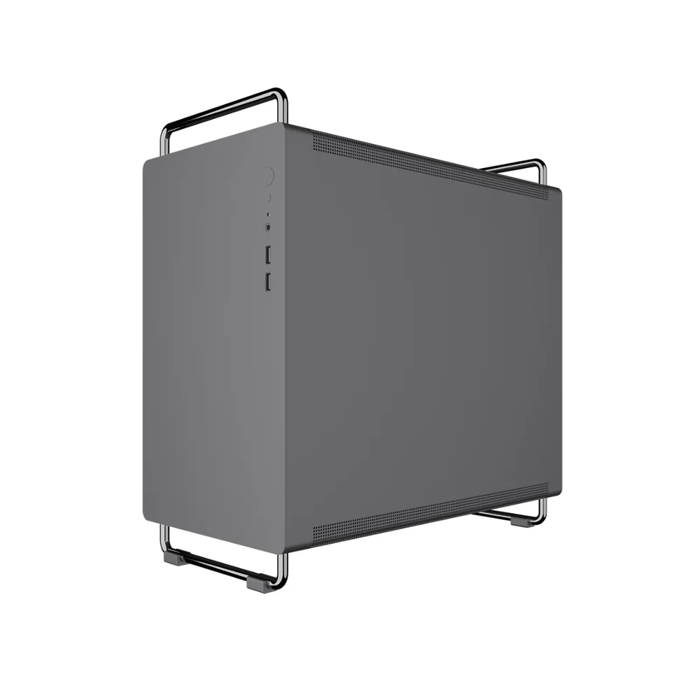 Gabinete Gamer Bluecase Bg056 Tiny, Sem Fans, Cinza Gabinete Gamer Bluecase Bg056 Tiny, Sem Fans, Cinza