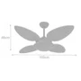 Ventilador De Teto Volare Petalo Quad Branco 220v