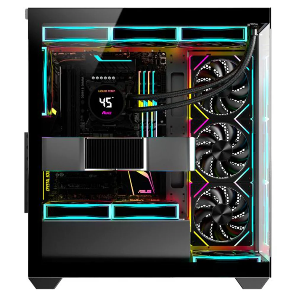 Gabinete Gamer Aquário K-mex Torre Negra Cg-36dy, Frontal E Lateral Em Vidro Temperado, Atx, Usb 3.0, Preto - Cg36dyrh001cb0x Gabinete Gamer Aquário K-mex Torre Negra Cg-36dy, Frontal E Lateral Em Vidro Temperado, Atx, Usb 3.0, Preto - Cg36dyrh001cb0x