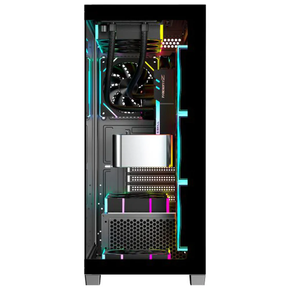Gabinete Gamer Aquário K-mex Torre Negra Cg-36dy, Frontal E Lateral Em Vidro Temperado, Atx, Usb 3.0, Preto - Cg36dyrh001cb0x Gabinete Gamer Aquário K-mex Torre Negra Cg-36dy, Frontal E Lateral Em Vidro Temperado, Atx, Usb 3.0, Preto - Cg36dyrh001cb0x