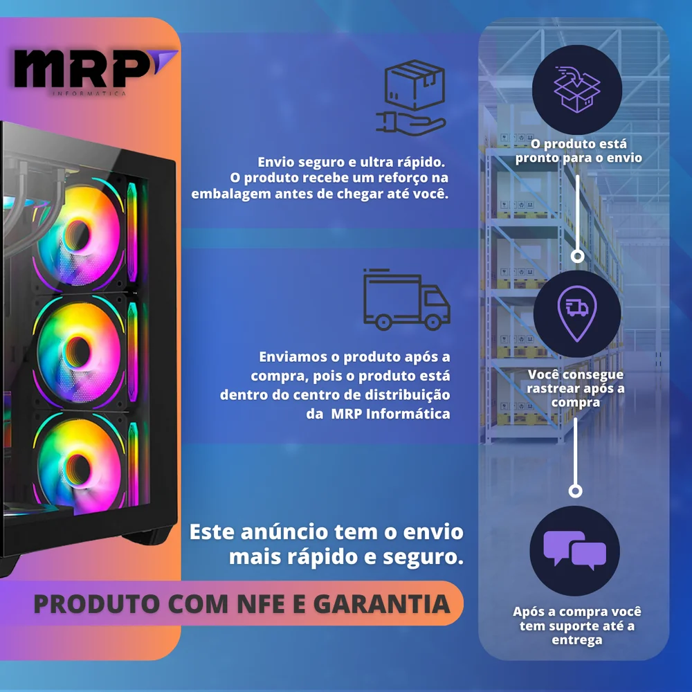 PC Gamer Intel i7 3.4ghz SSD 480GB 16gb Placa Video 4gb 500w - view 4