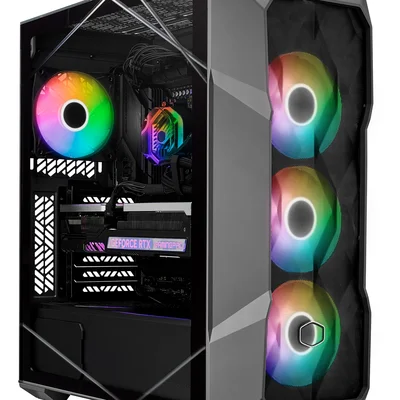 Gabinete Gamer Cooler Master Td500 Max Preto ARGB C/water Cooler E Fonte 850w Gold - Td500v2-mgnn85-