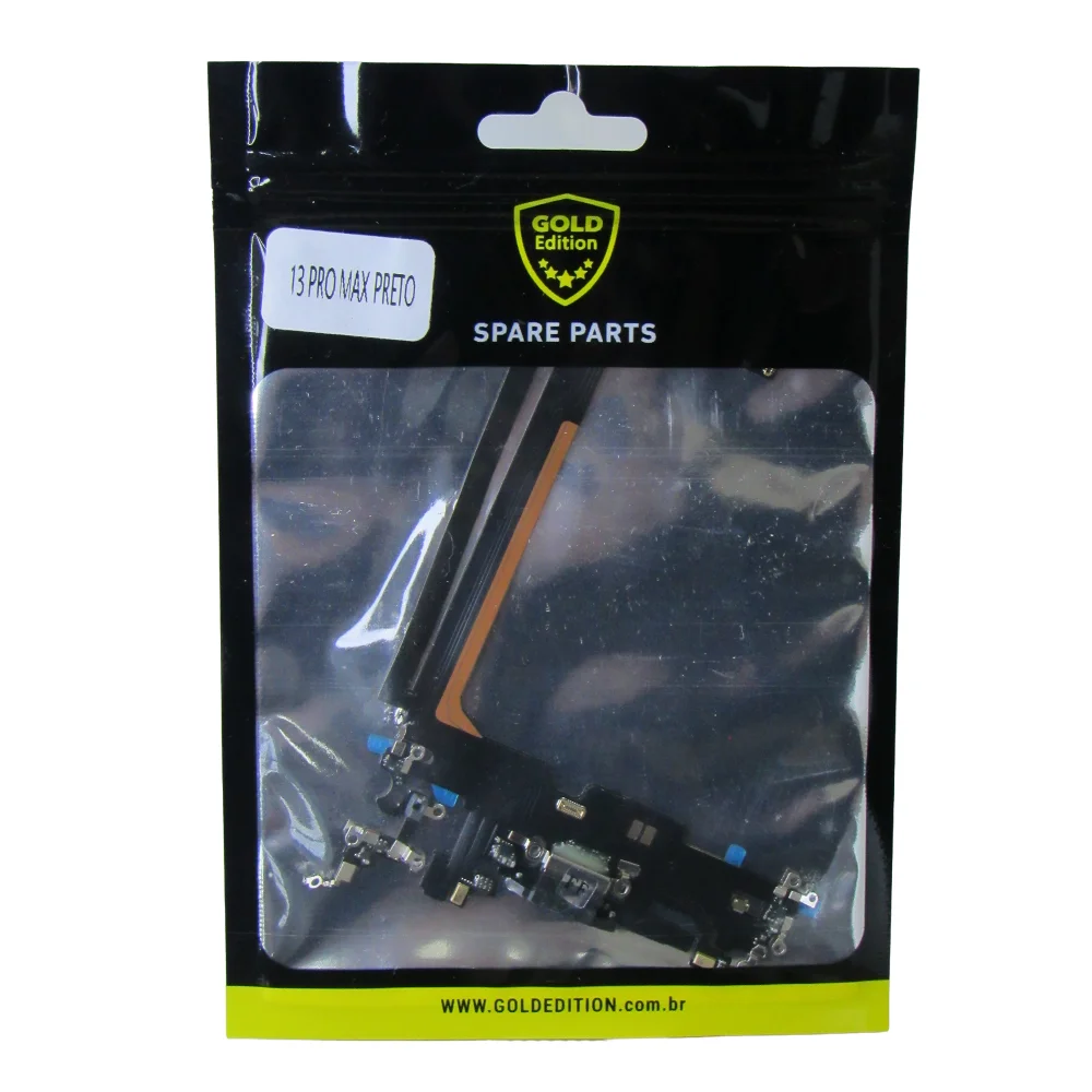 Flex De Carga Dock Conector Gold Para Iphone 13 Pro Max