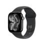 Apple Watch Series 11 Gps + Cellular - Caixa Preta Brilhante De Alumínio – 42 Mm - Pulseira Esportiva Preta – M/g