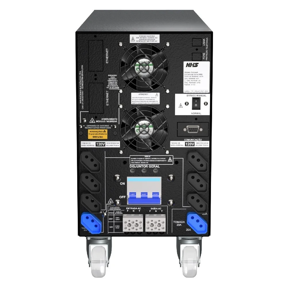 Nobreak Nhs Prime On Line Giii 3000va Ent. Bivolt Sai 120v 8x9ah 12v 8 Tomadas - 92.a2.030400