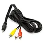 Cabo P2 Para Rca 1,5m Estéreo Áudio E Vídeo Celular Dvd Home Theater Som