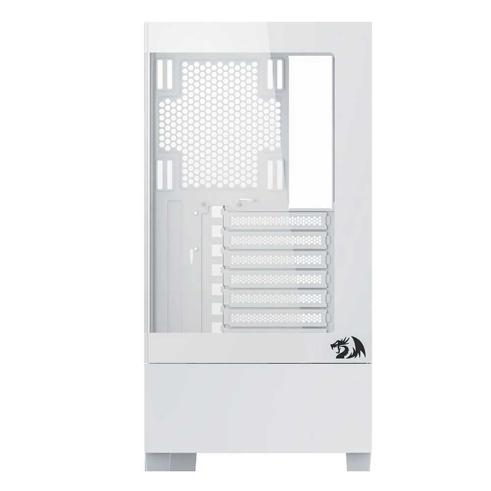 Gabinete Gamer Mid Tower Sem Fonte Ca-607w Reflect Flow Pro Preto Redragon