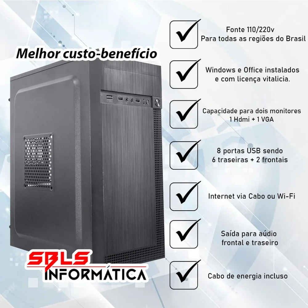 MOUSE 10世代i5 8GB SSD256G Windows11Office Produtos com até 15 OFF no PIX KaBuM