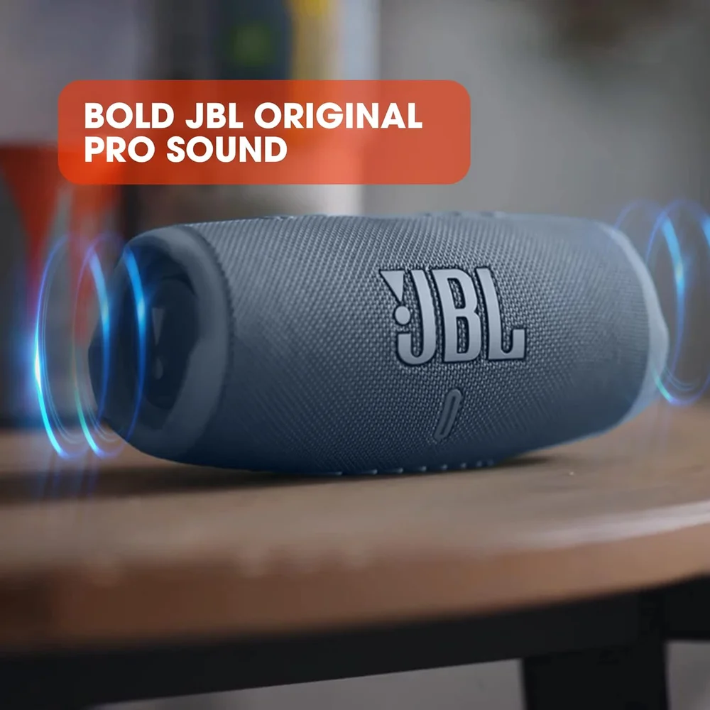 Speaker Jbl Charge 5 Com 40 Watts Rms Bluetooth E usb - azul