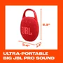 Speaker Jbl Clip 5 7 Watts Rms Com Bluetooth - vermelho