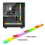 Barra de Led Coolmoon, Decoração Gabinete Gamer, Silicone Flexível de Iluminação, 300mm, ARGB 5v 3 Pinos, Modelo F300