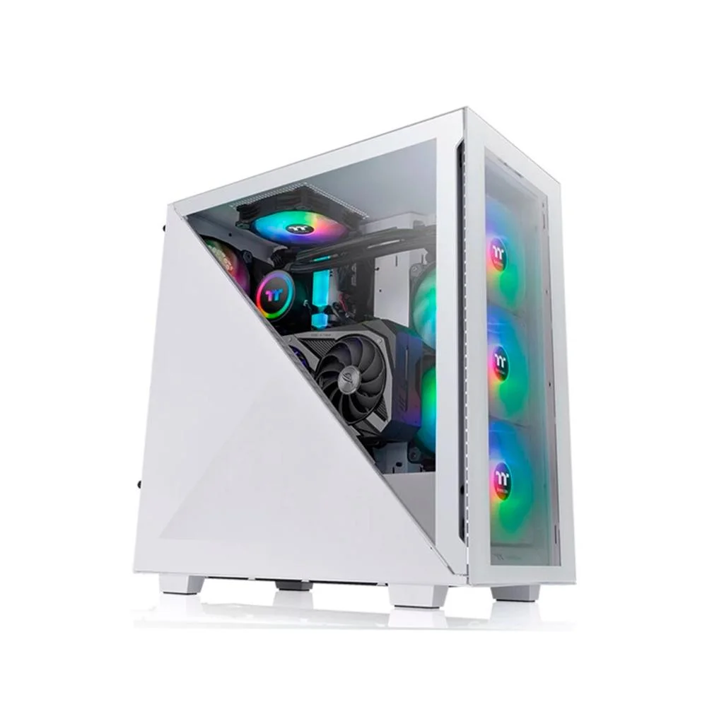 Gabinete Thermaltake Divider 300 Tg Mid Tower Com 3 Fans ARGB Ca-1s2-00m6wn-01 Branco Gabinete Thermaltake Divider 300 Tg Mid Tower Com 3 Fans ARGB Ca-1s2-00m6wn-01 Branco