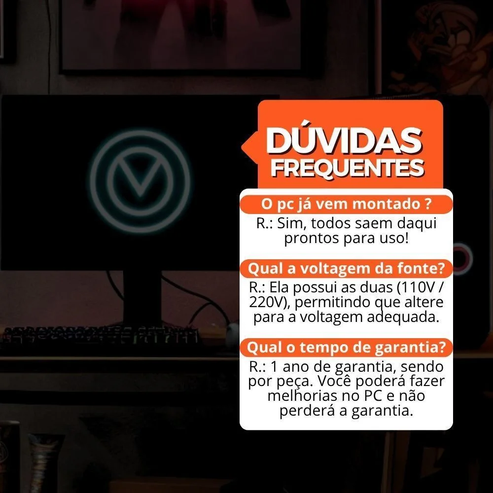 Computador PC Gamer Balão.info Intel Core i7 SSD 240GB 16gb WINDOWS 10 Pro Trial - view 3