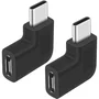 Adaptador Usb-c Macho Para Usb Tipo C Femea 90 Graus