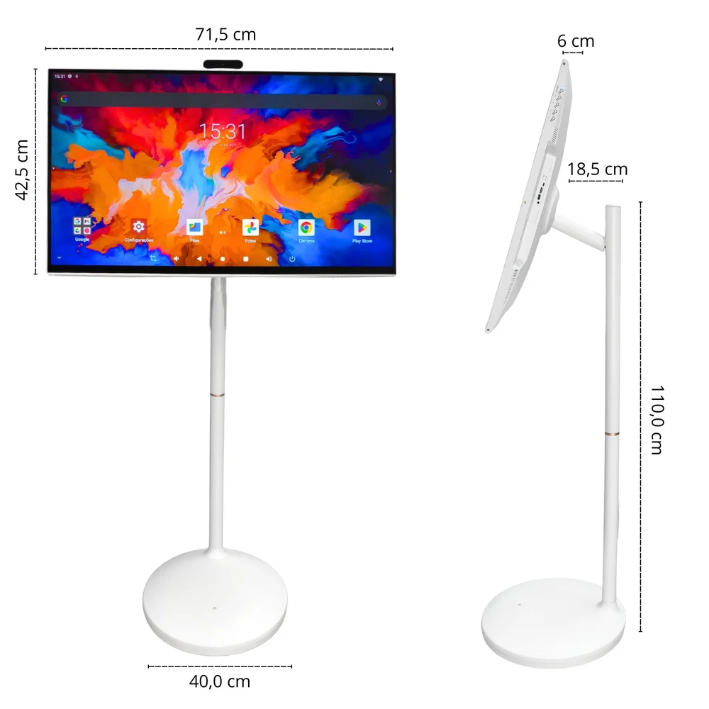 Tela Interativa Touchscreen 32 com Pedestal