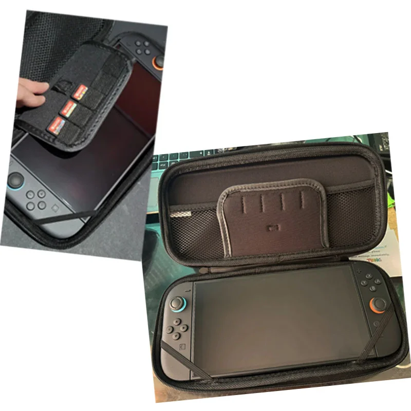 Kit Case Nintendo Switch 2 Prata + Película Vidro + 4 Grips Kit Case Nintendo Switch 2 Prata + Película Vidro + 4 Grips