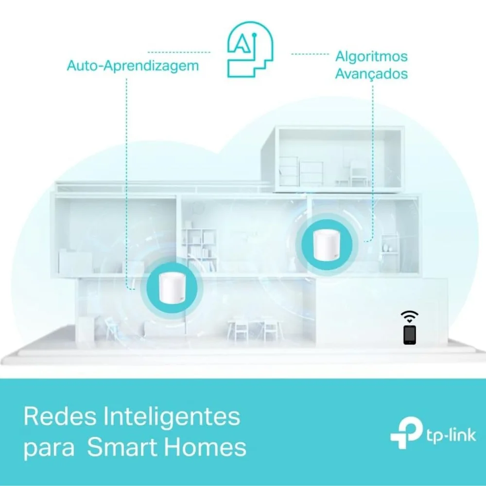 Roteador Tp-link Deco X50 Ax3000 Gigabit Dual Band 2.4/5ghz Wi-fi 6