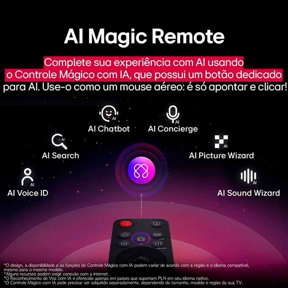 Smart Tv Lg 43'' 4k Webos 25 Ai Controle Smart Magic 43au801 Smart Tv Lg 43'' 4k Webos 25 Ai Controle Smart Magic 43au801