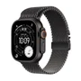 Apple Watch Ultra 3 Gps + Cellular - Caixa Preta De Titânio – 49 Mm - Pulseira Preta Estilo Milanês De Titânio – P