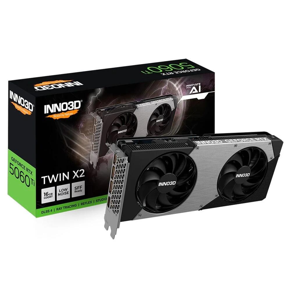 Gpu Inno3d Geforce RTX 5060 Ti 16gb 128bits Gddr7 X2 Oc N506t2-16d7x-191073n