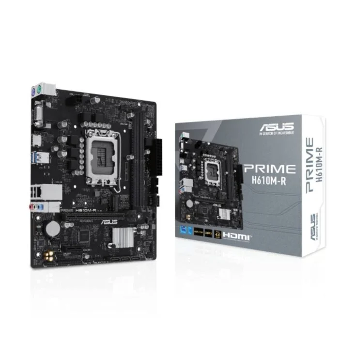 Placa Mãe Asus Prime H610m-r LGA 1700 2xDDR5 Chipset Intel H610 Matx Placa Mãe Asus Prime H610m-r LGA 1700 2xDDR5 Chipset Intel H610 Matx
