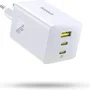 Carregador Rápido Baseus 100w Gan6 Suporta Power Delivery 3.0, Quick Charge 4.0+/3.0, Scp, Afc, Galaxy Pps 45w 25w (branco)