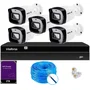 Kit Cftv Intelbras Nvr 1408p 5 Câmeras Ip E Hd 2TB Purple