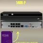 Kit Cftv Intelbras Nvr 1408p 5 Câmeras Ip E Hd 2TB Purple