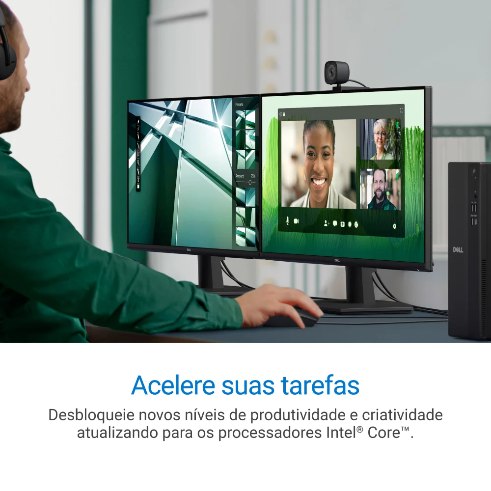 Desktop Dell Slim Ecs1250 -intel Core i5 16gb 512gb SSD Win 11-ds-i514400-m31 em Campinas - foto 3