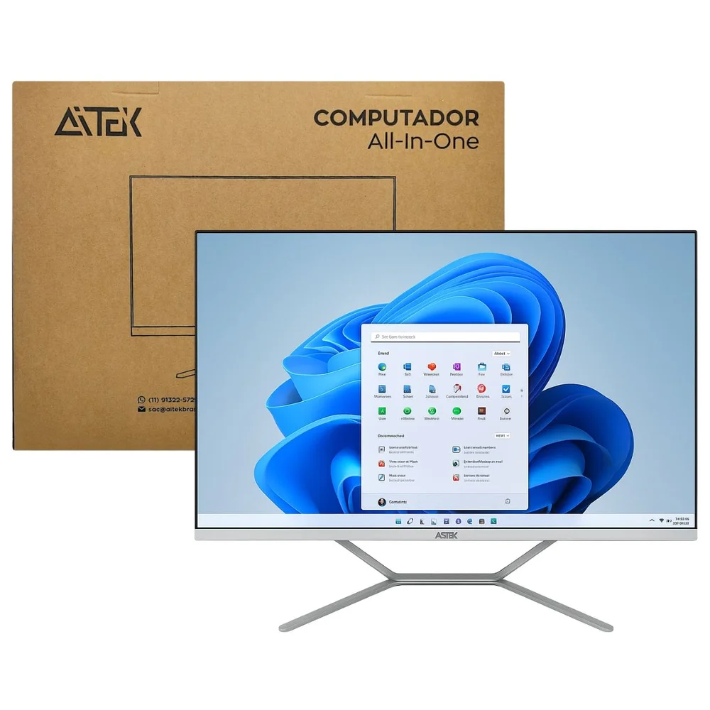 "All In One 23,8"" Full Hd Computador Intel Core i7 16gb Ram, SSD 1TB HDMI Usb Wifi WINDOWS 10/11  Aitek - Aio-2479" - view 4
