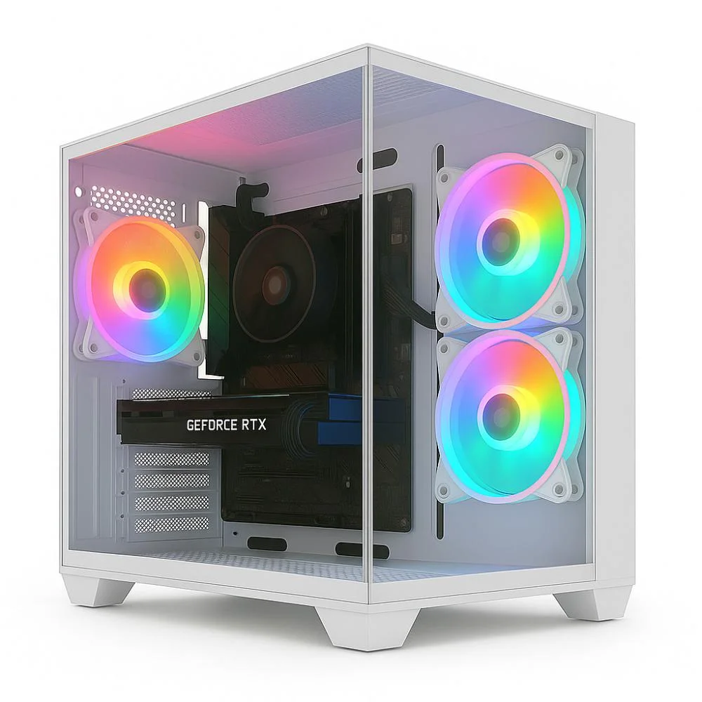 "PC Gamer Skill Apex, Amd Ryzen 7 5700g, Geforce RTX 5060 8GB, 16gb Ddr4, SSD 1TB M.2, Monitor LED 24"" 180hz Branco Sap220" - view 4