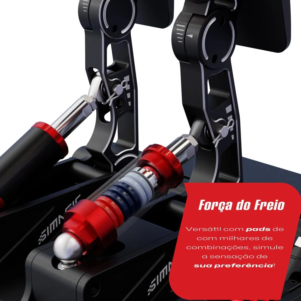 P1000 Dual Pedal - Célula De Carga 100kg - Simagic P1000 Dual Pedal - Célula De Carga 100kg - Simagic
