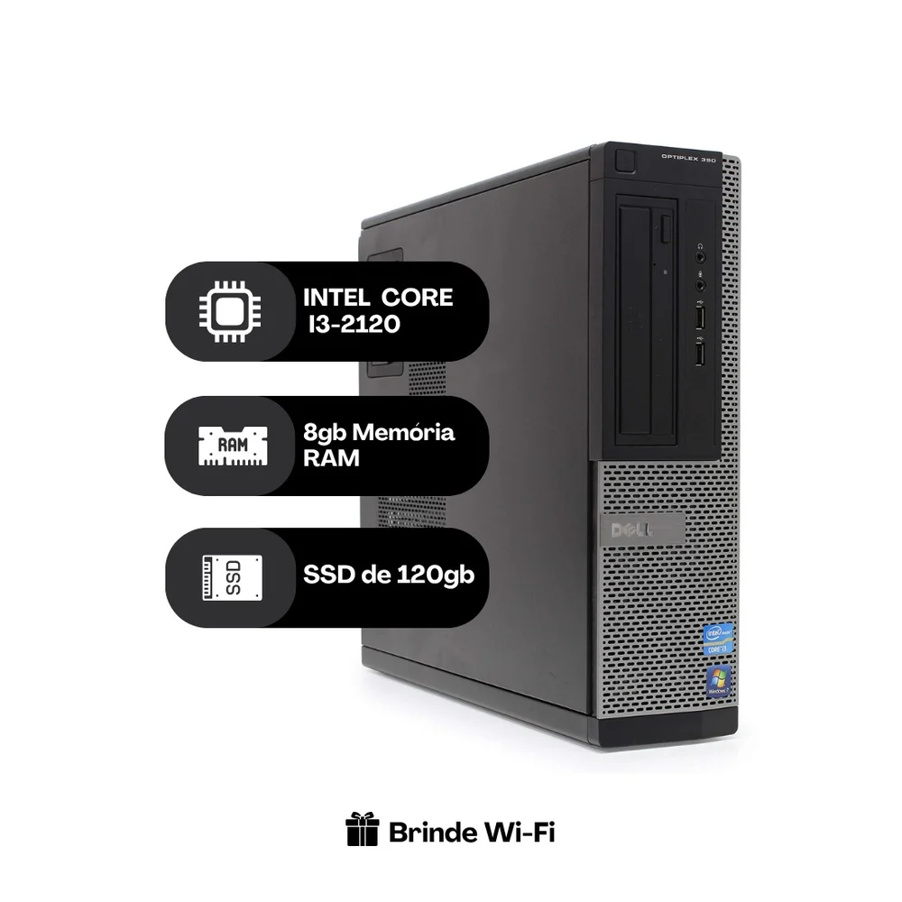 Dell OptiPlex390 i3 8GB 新品SSD Win10Pro Produtos com até 15 OFF no PIX KaBuM