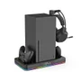 Base Cooler Carregador Com Suporte Fone Para XBOX Series S/x