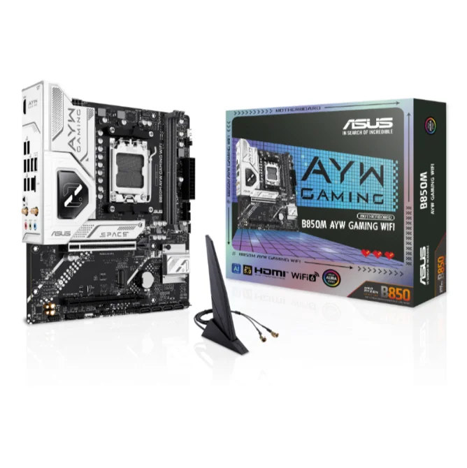 Placa Mãe Asus B850m Ayw Gaming Wifi Am5 2xDDR5 Amd B850 Matx Placa Mãe Asus B850m Ayw Gaming Wifi Am5 2xDDR5 Amd B850 Matx