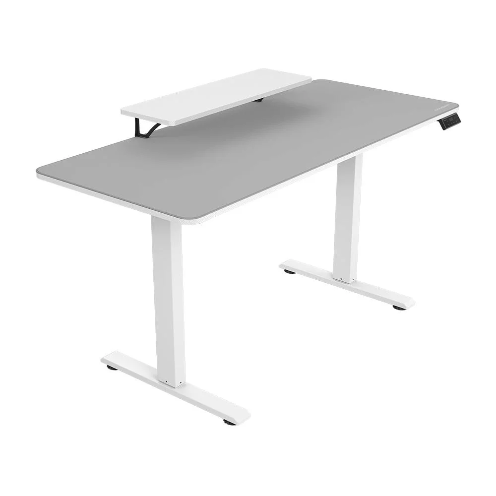 Mesa Gamer Elétrica Cougar E-star 140cm Com Suporte Monitor Branco
