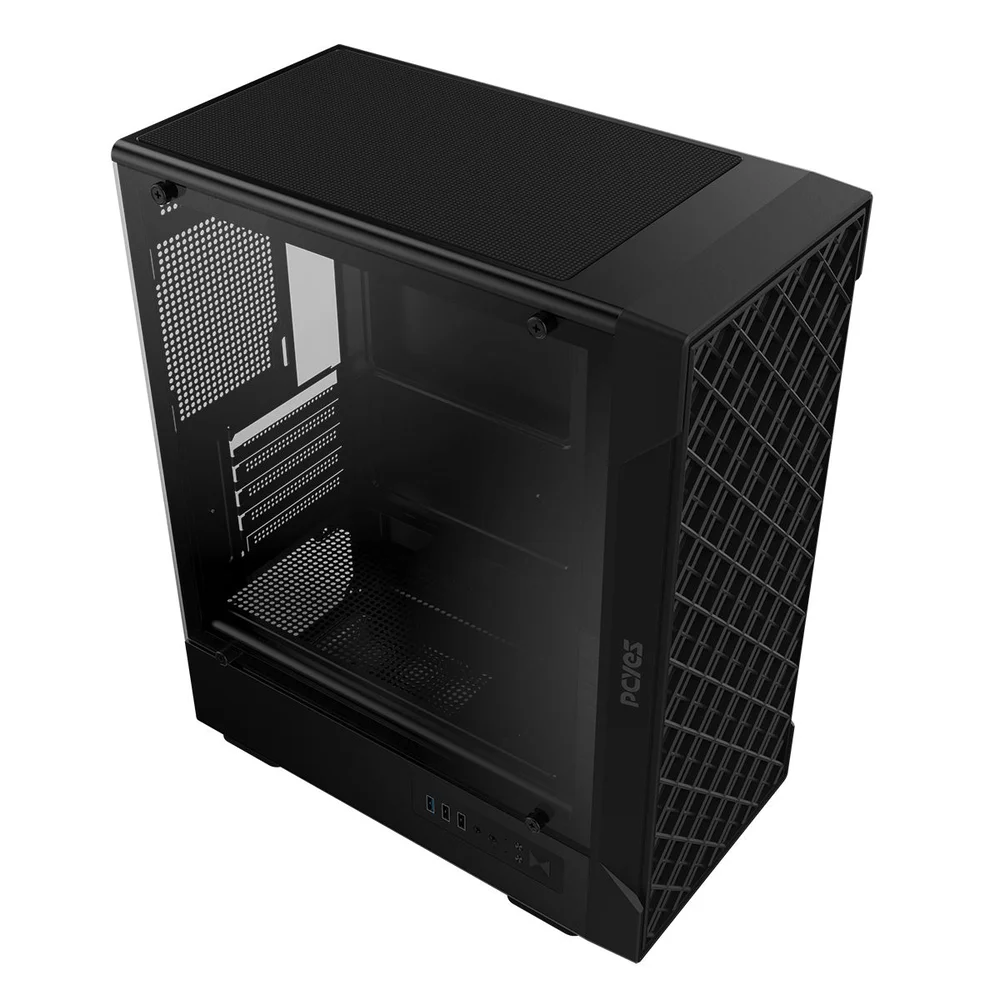 Gabinete Gamer PCyes Velyr Black Vulcan - Gvlybv Gabinete Gamer PCyes Velyr Black Vulcan - Gvlybv