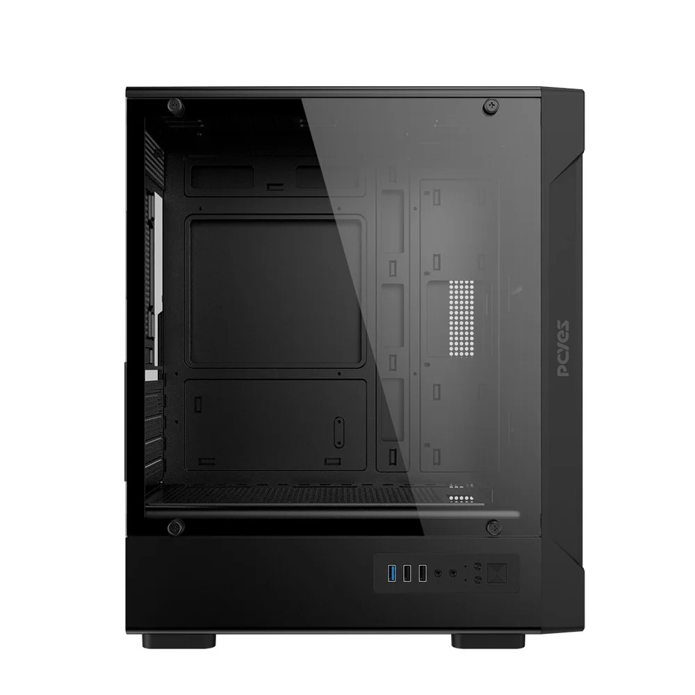 Gabinete Gamer PCyes Velyr Black Vulcan - Gvlybv Gabinete Gamer PCyes Velyr Black Vulcan - Gvlybv