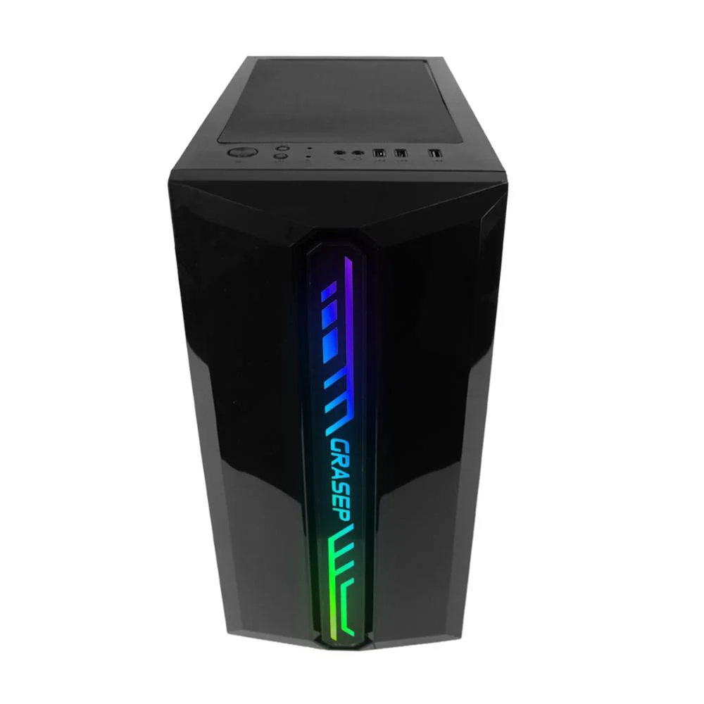 Gabinete Gamer Mid Tower Com 3 Fans RGB 12cm, Vidro Temperado E Usb 3.0 Gabinete Gamer Mid Tower Com 3 Fans RGB 12cm, Vidro Temperado E Usb 3.0