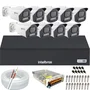 Kit 9 Câmeras Full Color C/áudio Dvr Intelbras 16 Canais S/hd