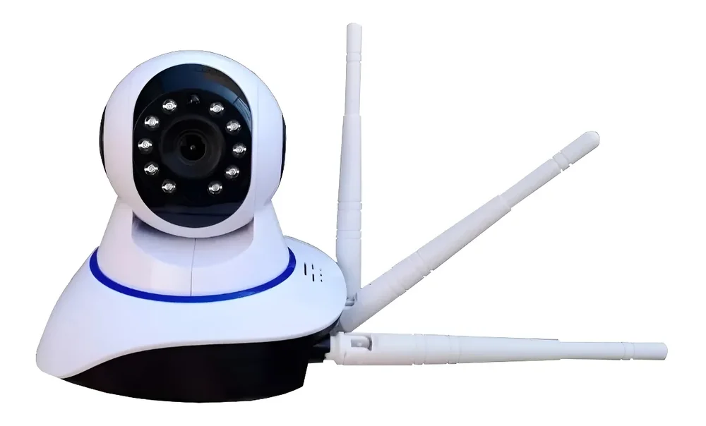Camera 3 Antenas Ip Wifi Sistema Yoosee C/ E Cor Branco Camera 3 Antenas Ip Wifi Sistema Yoosee C/ E Cor Branco