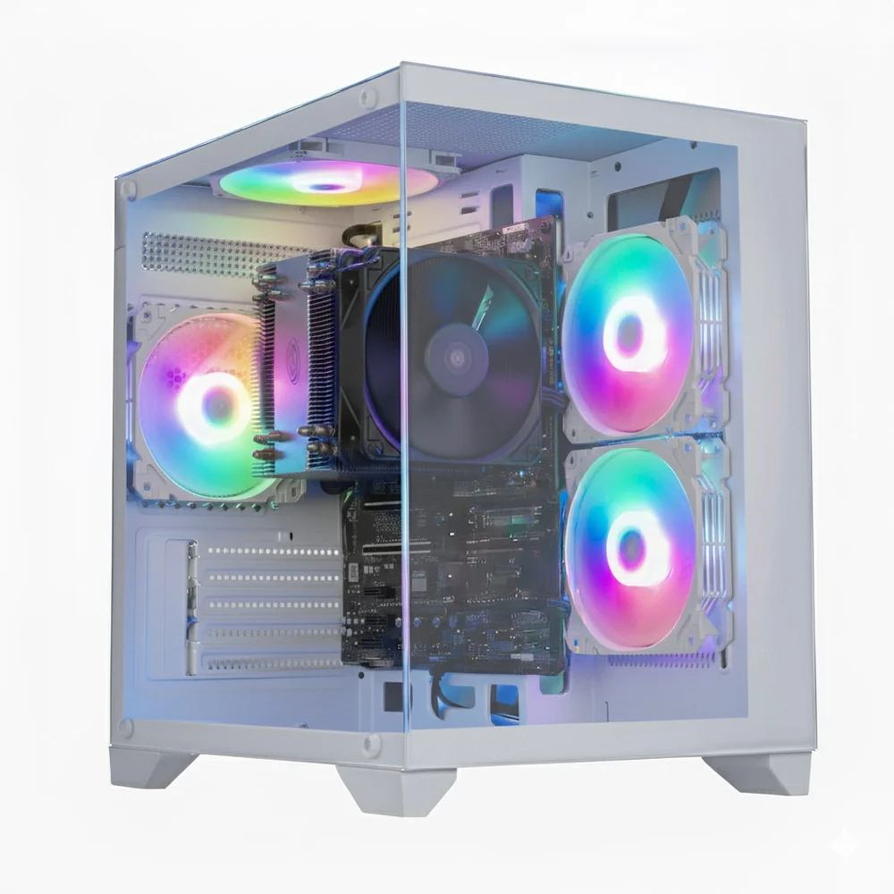 "PC Gamer Amd Ryzen 5 5600gt, 16gb Ddr4, SSD 1 Tb, WINDOWS 11, RGB, Monitor 23 "" Curvo, Teclado E Mouse Gaming" - view 4