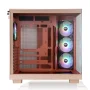 Gabinete Gamer Thermaltake View 380 Xl Tg, ARGB, Mid Tower, Vidro Temperado, Atx, Sem Fonte, Com 4 Fans, Sand