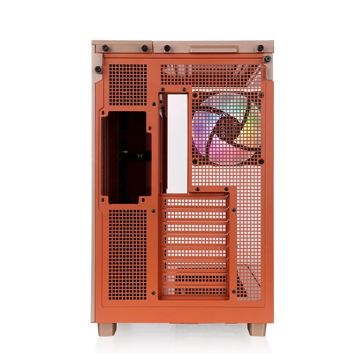 Gabinete Gamer Thermaltake View 380 Xl Tg, ARGB, Mid Tower, Vidro Temperado, Atx, Sem Fonte, Com 4 Fans, Sand Gabinete Gamer Thermaltake View 380 Xl Tg, ARGB, Mid Tower, Vidro Temperado, Atx, Sem Fonte, Com 4 Fans, Sand