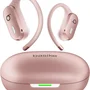 Basike Fone De Ouvido Bluetooth 5.4 Tws Open-ear Esportivo, Som Hi-fi Estéreo, Anc & Modo Transparência, Enc – Ouro Rosa