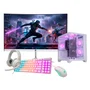 Computador PC Gamer Ryzen 5 3400g 16gb Ddr4 SSD 480GB Monitor 23" Curvo Com Adaptador Wifi