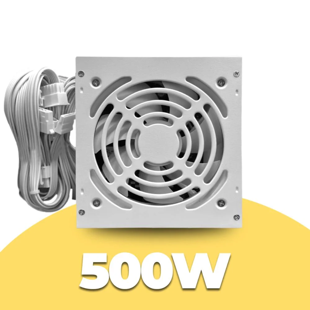 Fonte Bluecase 500w, Pfc Ativo, Bivolt Automático, Cabos Flat, Fan 120mm