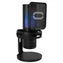 Microfone Gamer RGB Adaptador Otg Compatível Com Celular Usb Para PC Streaming Podcast Com Botão Touch Mute